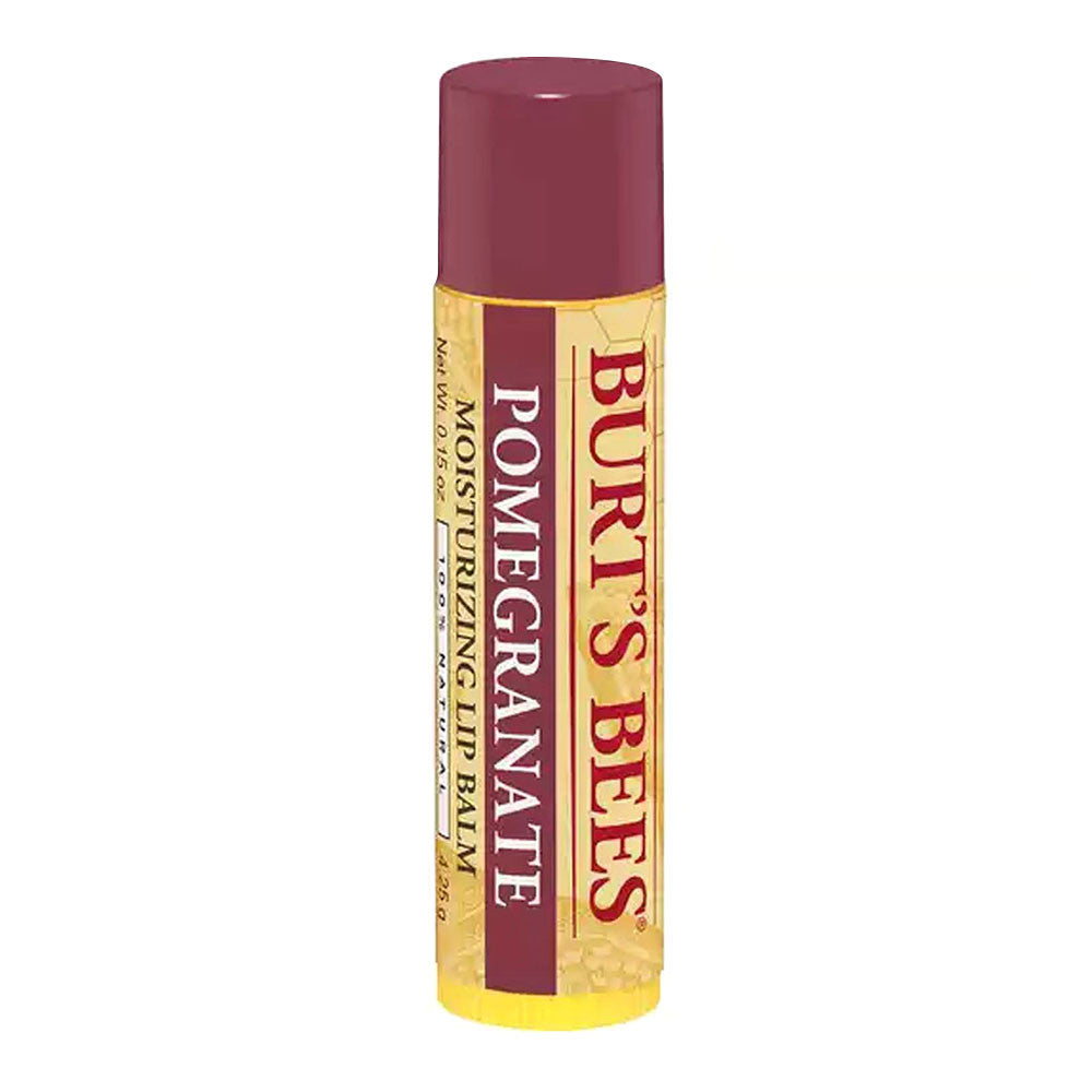 Burts Bees Moisturizing Lip Balm, Pomegranate, 0.15 Oz